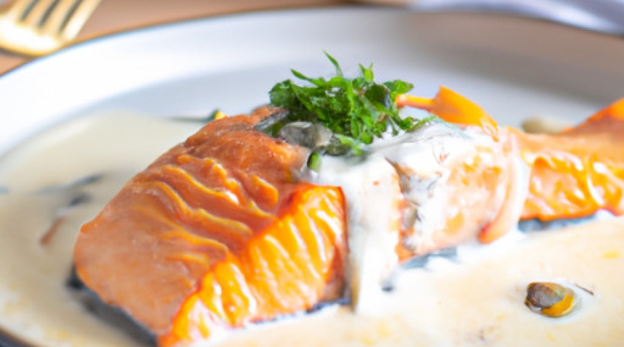 Savory Pan-Fried Salmon in Creamy Dill Sauce: A Flavorful Delight
