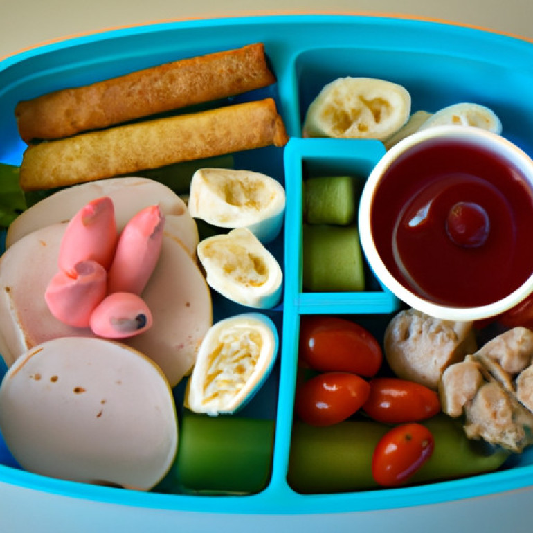 Ultimate Turkey Cream Cheese Bento Box for Kids