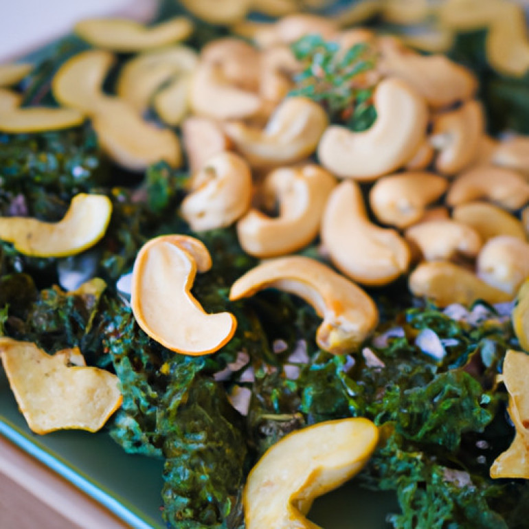 Ultimate Cheesy Kale Chips with Raw Cashew Twist