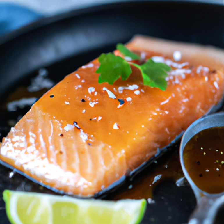 Deliciously Glazed Salmon with Honey Twist