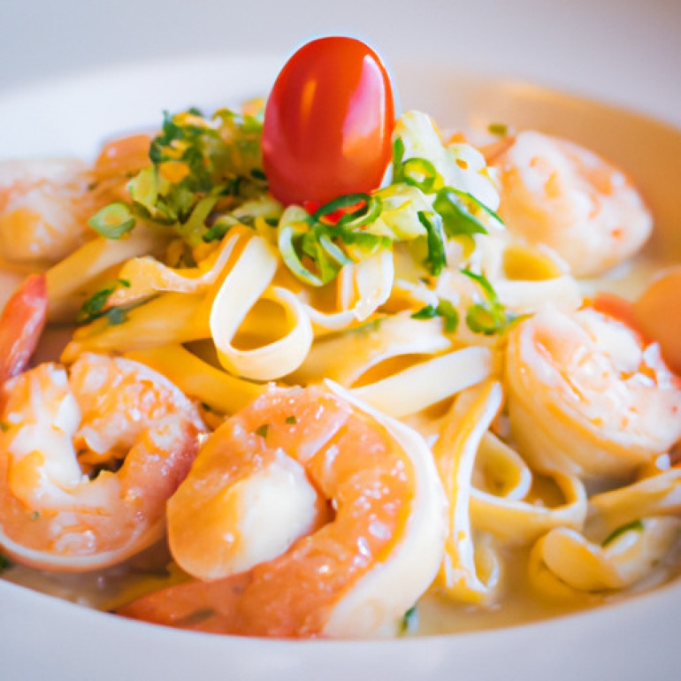 Deliciously Creamy Shrimp Pasta with a Bang