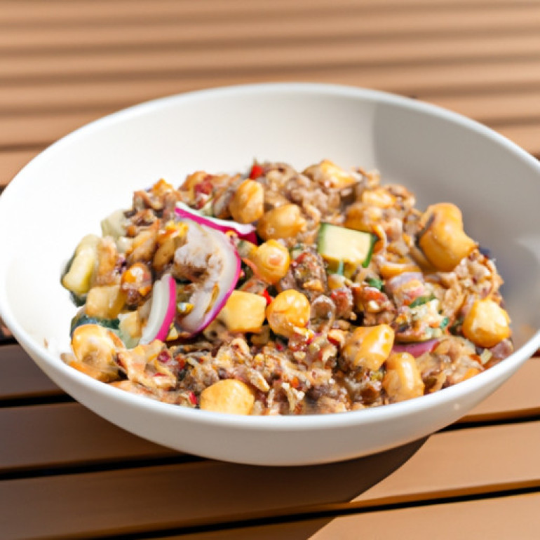 Satisfying Chickpea and Quinoa Sea-Inspired Salad