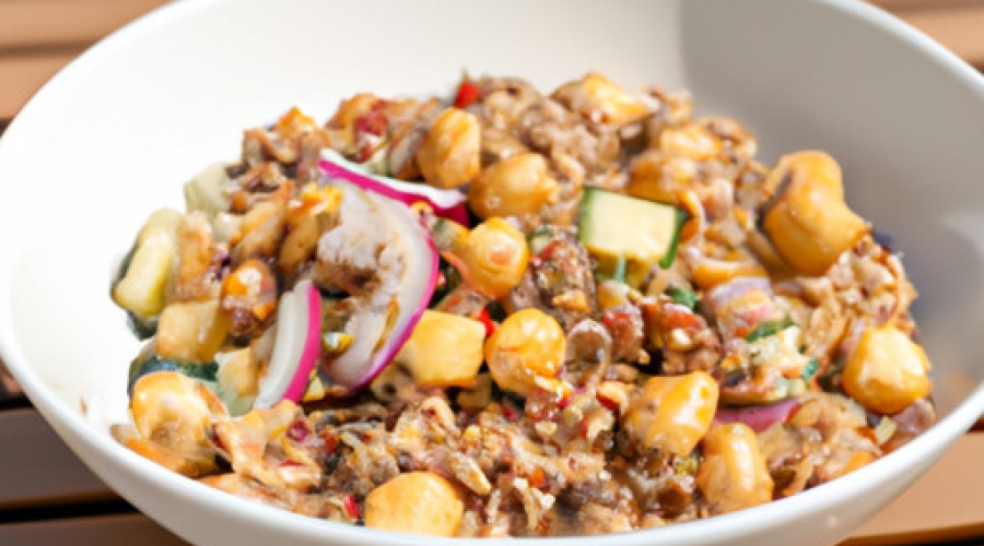 Satisfying Chickpea and Quinoa Sea-Inspired Salad