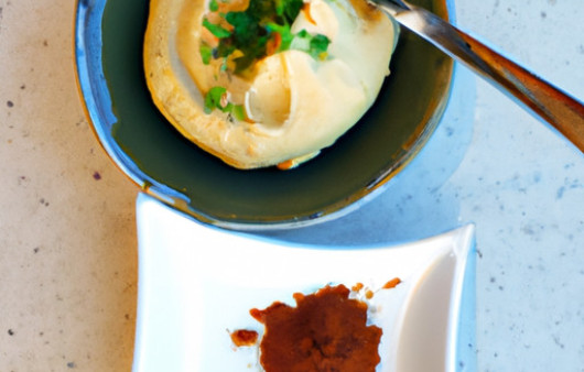Savory Fusion Hummus with Wasabi and Soy Twist