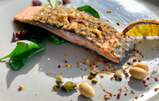 Zesty Hazelnut Crusted Salmon with a Citrus Twist