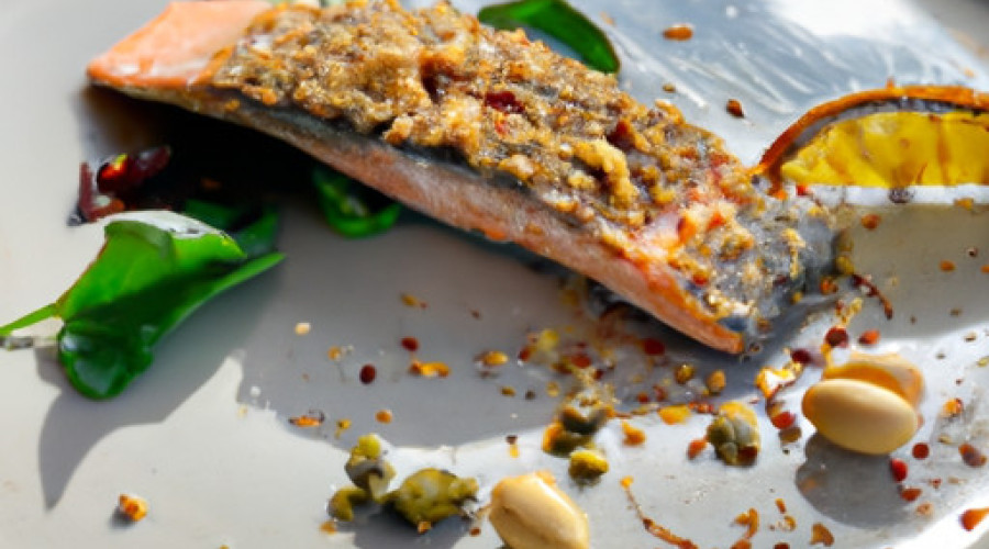 Zesty Hazelnut Crusted Salmon with a Citrus Twist