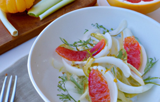 Savor the Zesty Harmony Salad with Fennel, Grapefruit, and Apple