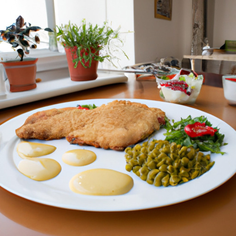Savor the Crispy Baked Veal Milanese Delight