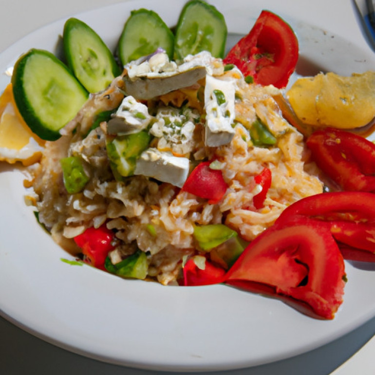 Savor the Mediterranean Delight: Orzo Salad with Feta, Cucumber & Tomato