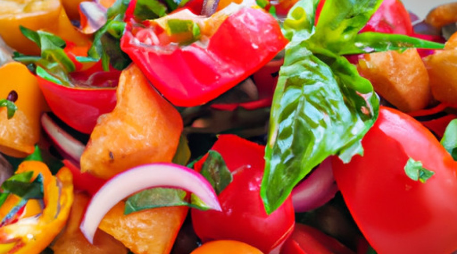 Rustic Tomato Basil Bread Salad Recipe