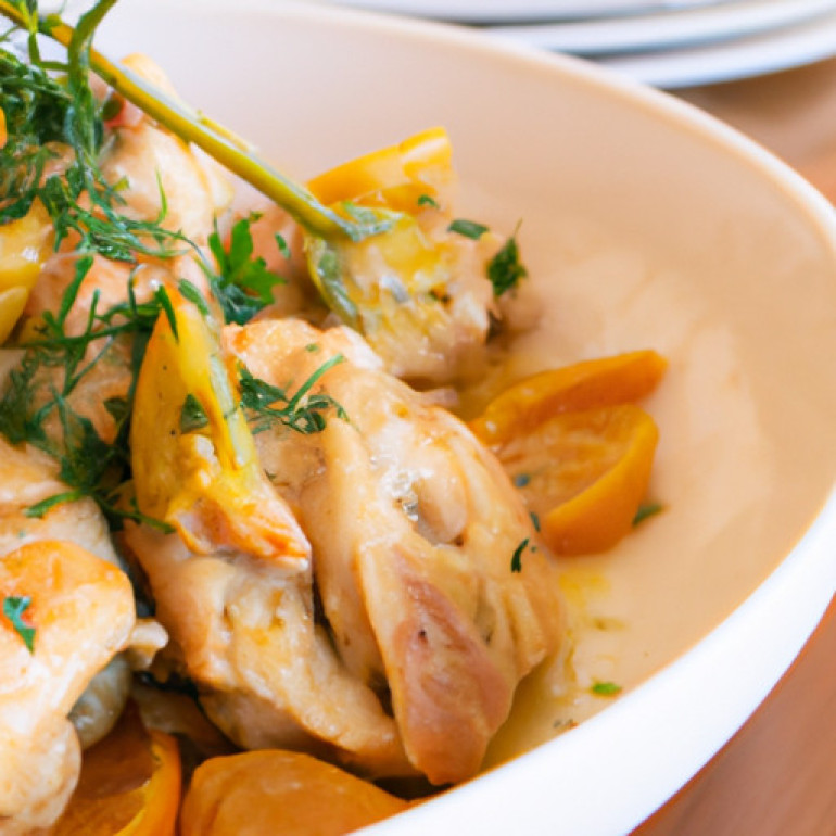 Savor the Citrusy Chicken Delight with Artichoke Hearts