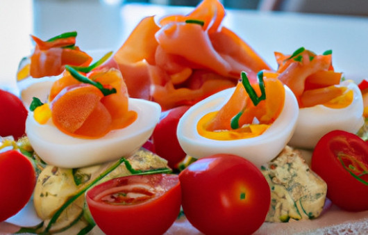 Savory Smoked Salmon Deviled Eggs with Tomato Twist