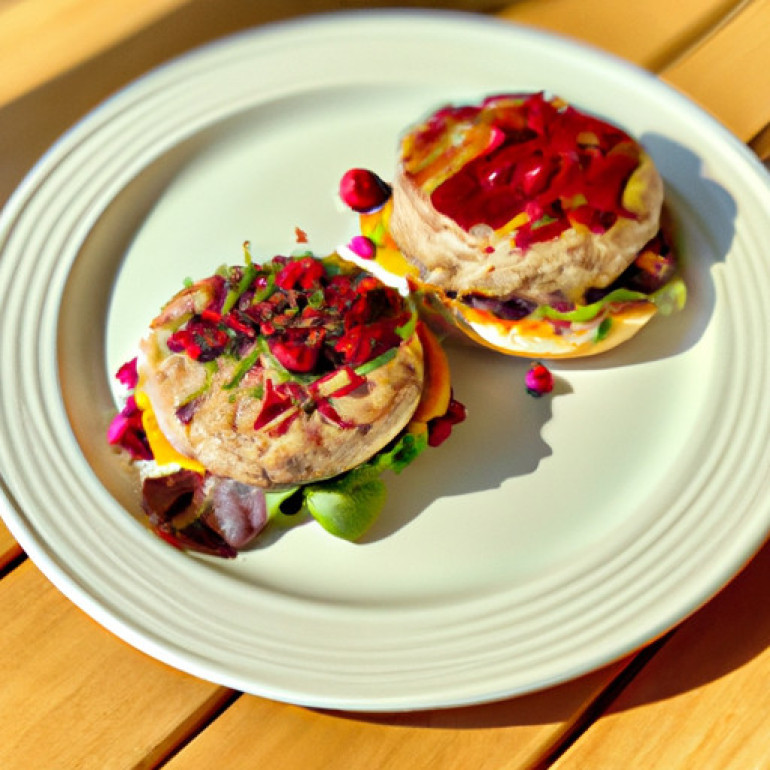Savor the Flavor: Grilled Turkey Burgers with Zesty Cranberry Horseradish Drizzle