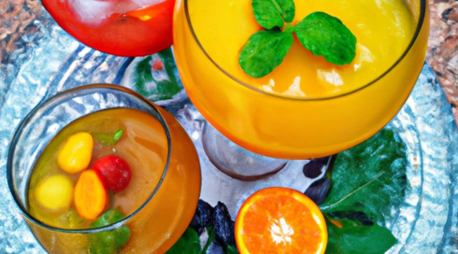 Ultimate Three-Fruit Refreshment: A Vibrant and Juicy Beverage