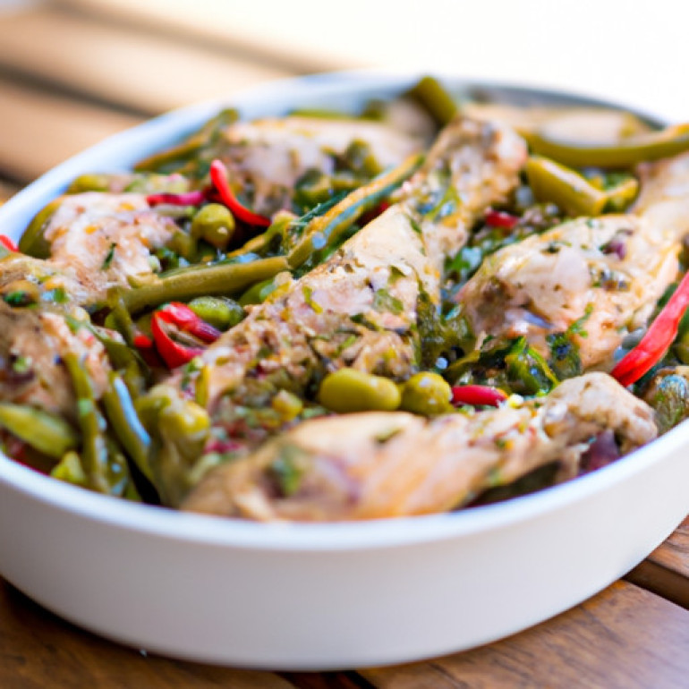 Savory Mediterranean Chicken with Zesty Pepperoncini and Briny Kalamatas