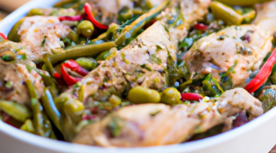 Savory Mediterranean Chicken with Zesty Pepperoncini and Briny Kalamatas