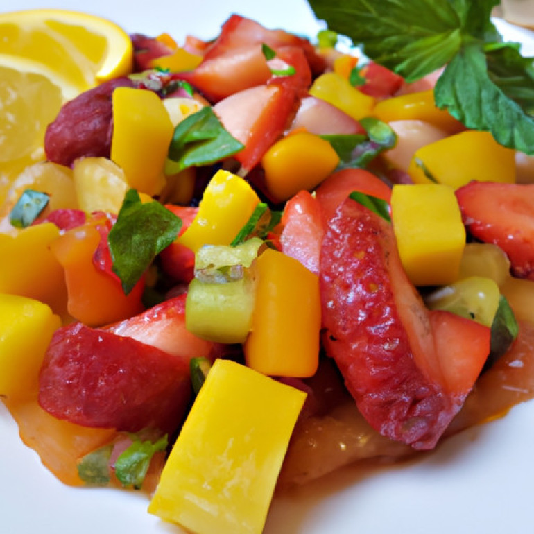 Tropical Fusion Salsa with Mango and Strawberry