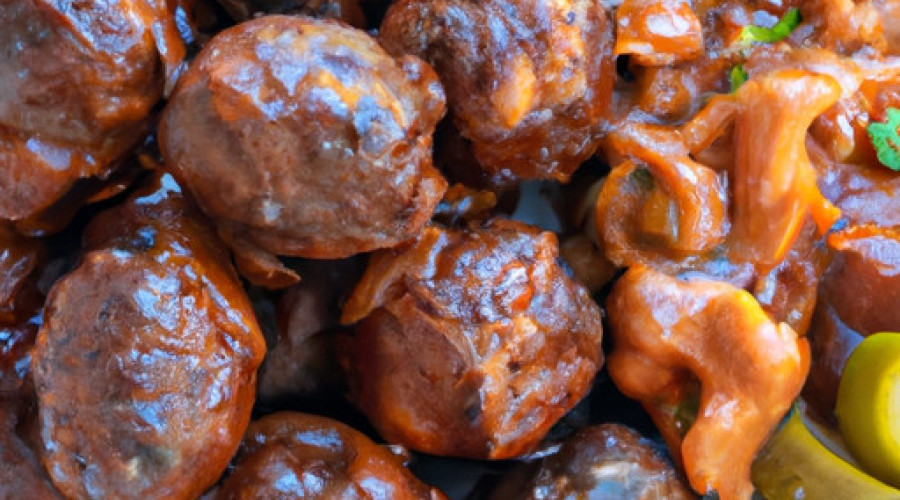 Savory Slow-Cooked BBQ Meatballs with Polish Sausage Recipe