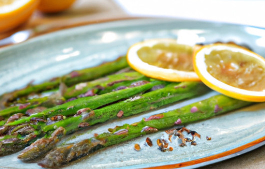 Savory Citrus Infused Asparagus with a Nutty Twist
