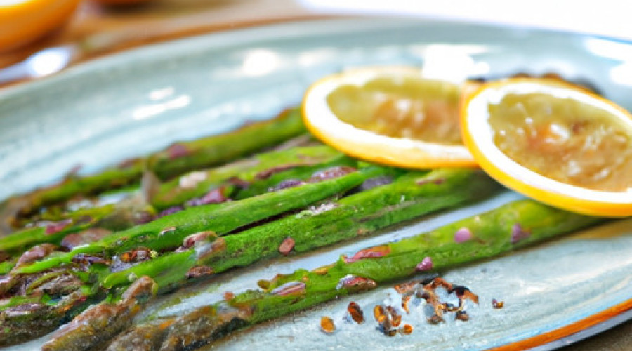 Savory Citrus Infused Asparagus with a Nutty Twist