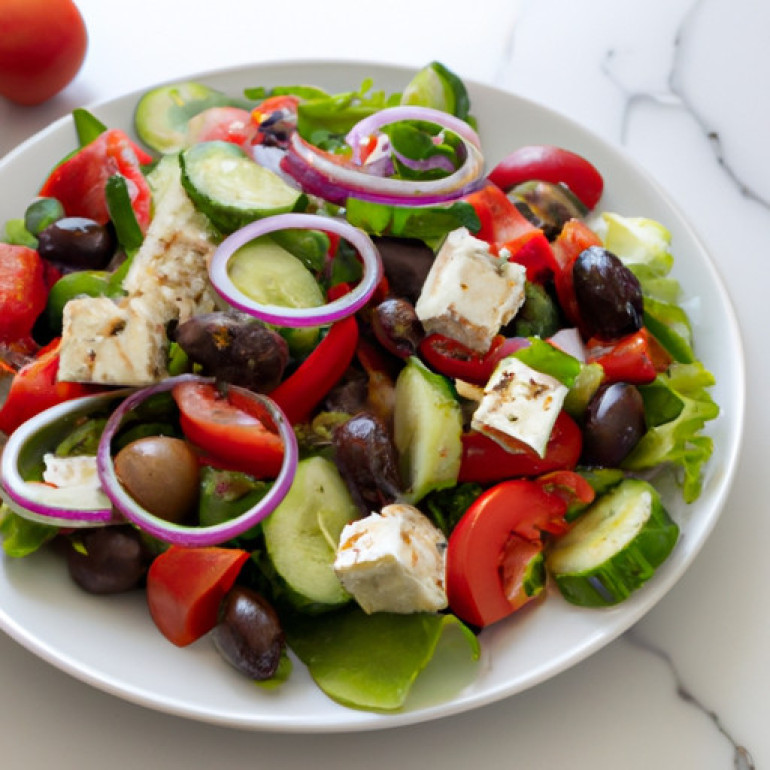 Mouthwatering Greek Vegetable Salad Recipe