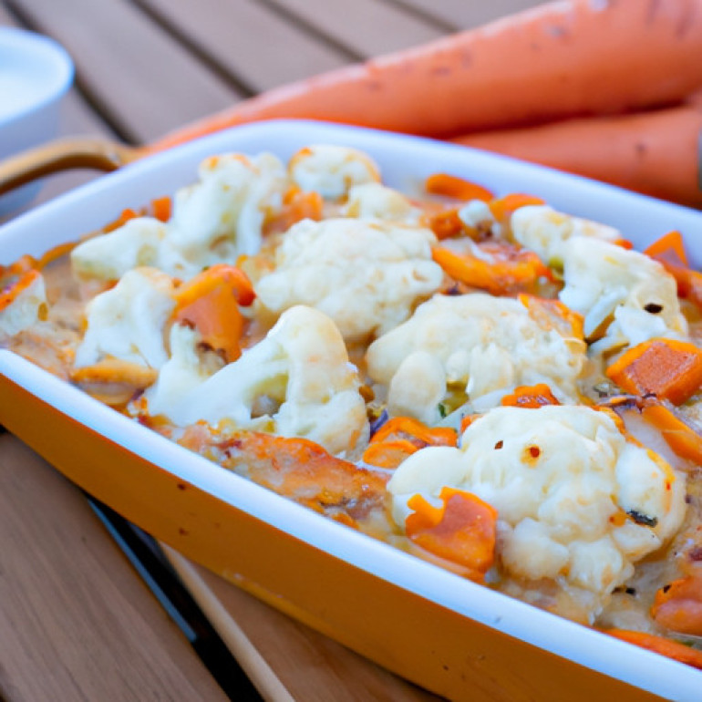 Delectable Veggie Casserole: Cauliflower & Carrot Delight