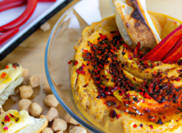 Zesty Three-Pepper Hummus Delight