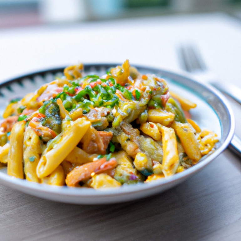 Savor the Flavors: Curried Salmon Pasta Delight