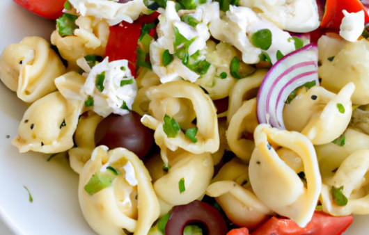 Savor the Greek-Inspired Tortellini Salad by Ali