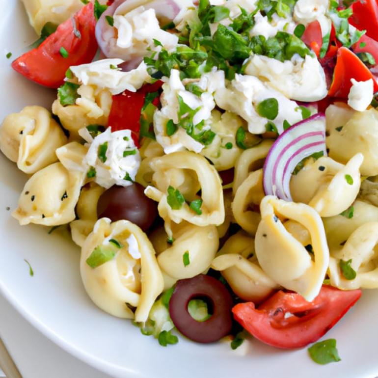 Savor the Greek-Inspired Tortellini Salad by Ali