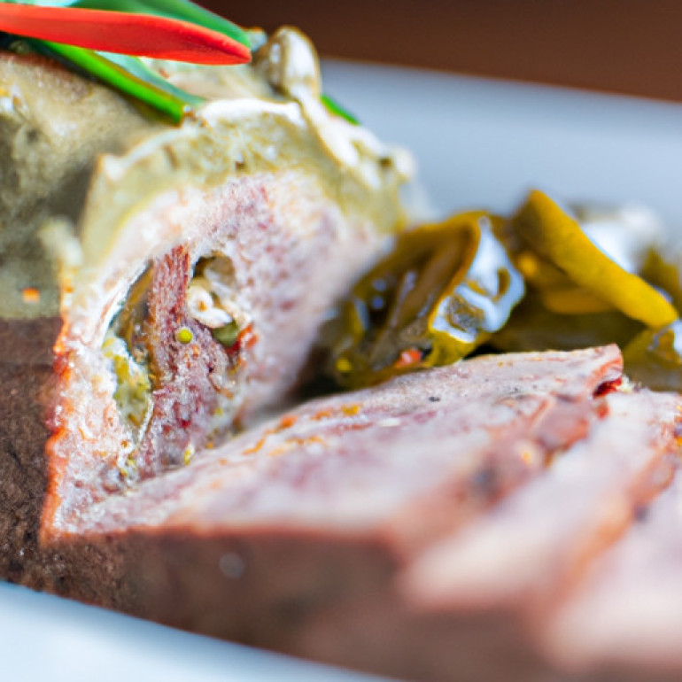 Savor the Ultimate Bison Meatloaf with a Kick of Green Chile and Bacon