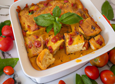 Savory Tomato Basil Bread Pudding: A Delicious Twist