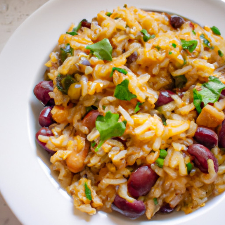 Classic Puerto Rican Rice and Bean Delight