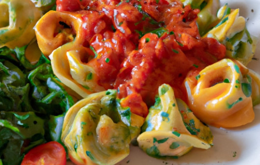 Creamy Tomato and Spinach Cheese Tortellini: A Delectable Twist!