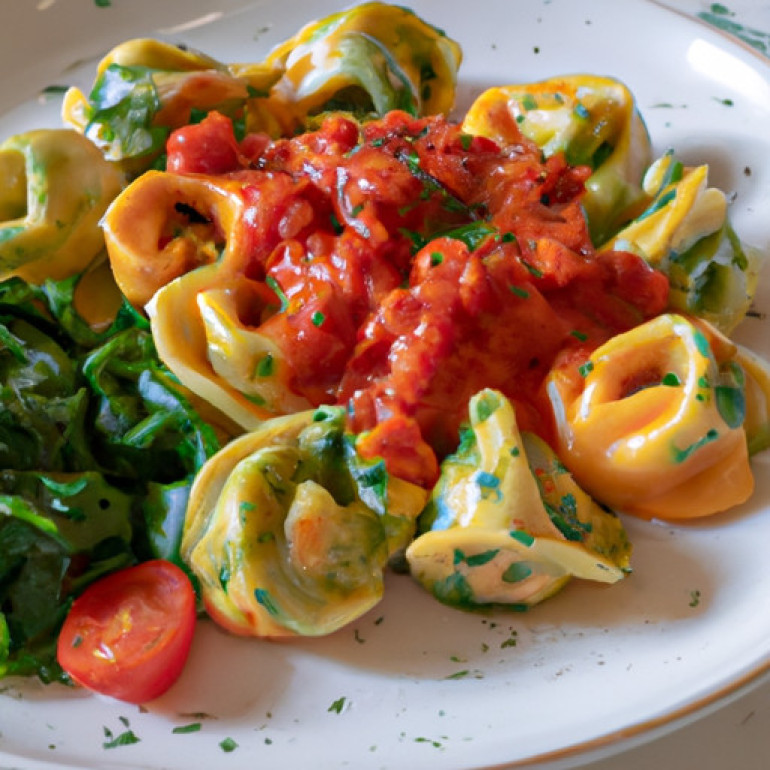 Creamy Tomato and Spinach Cheese Tortellini: A Delectable Twist!