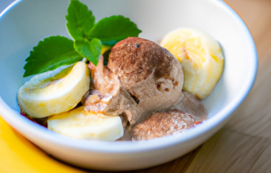 Decadently Delicious Chocolate Banana Sorbet with a Hint of Cinnamon