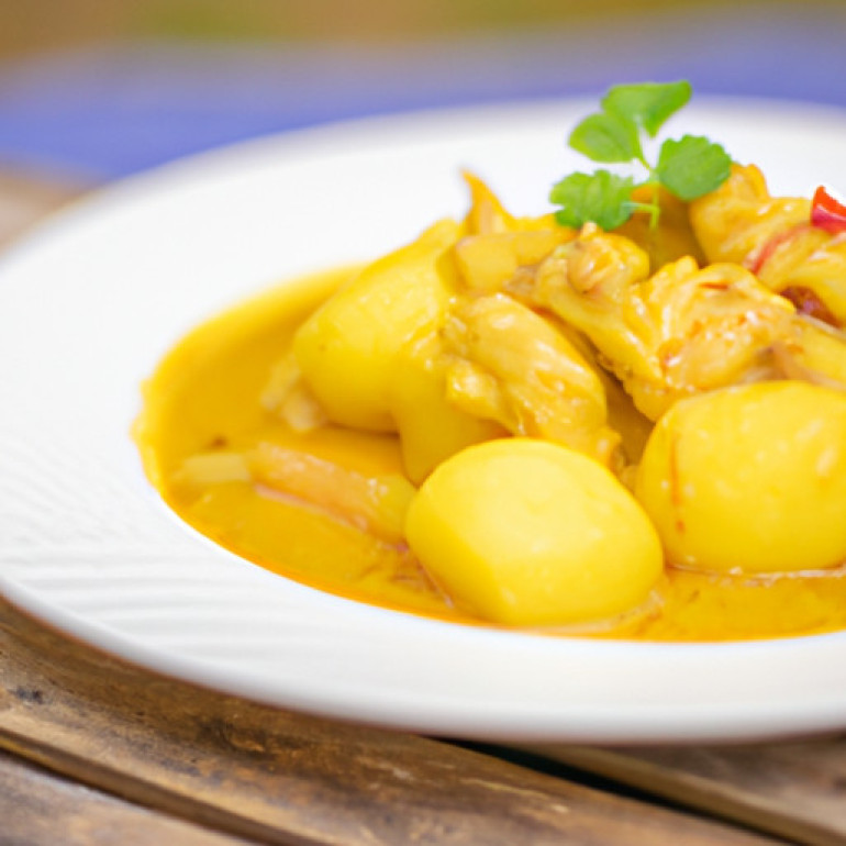 Savory Chicken Curry with Fragrant Lemongrass and Potatoes