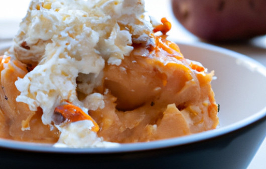 Savory Instant Pot Sweet Potato Mash with Creamy Goat Cheese