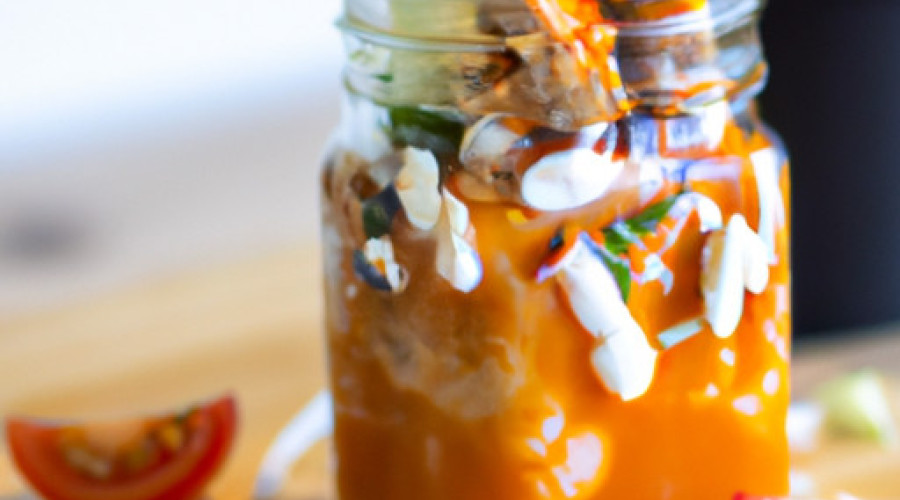 Savory Buffalo Chicken Mason Jar Salad Recipe