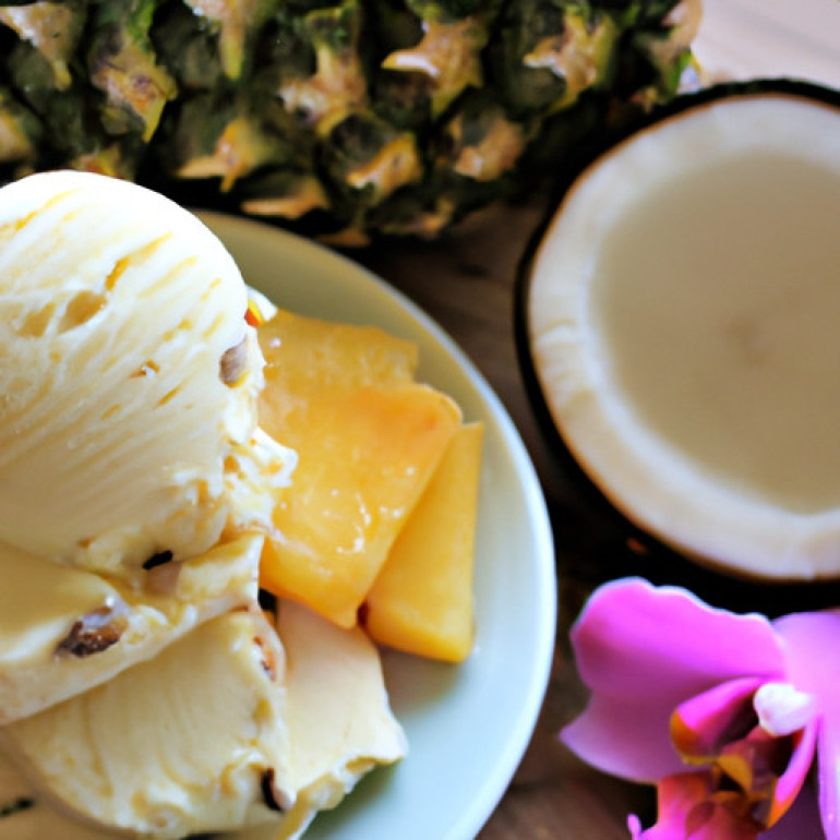 Creamy Coconut Pineapple Nice Cream Recipe - Dairy-Free & Delicious