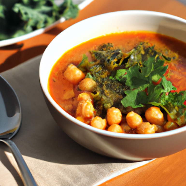 Savory Chickpea and Kale Soup Recipe for a Flavorful Meal