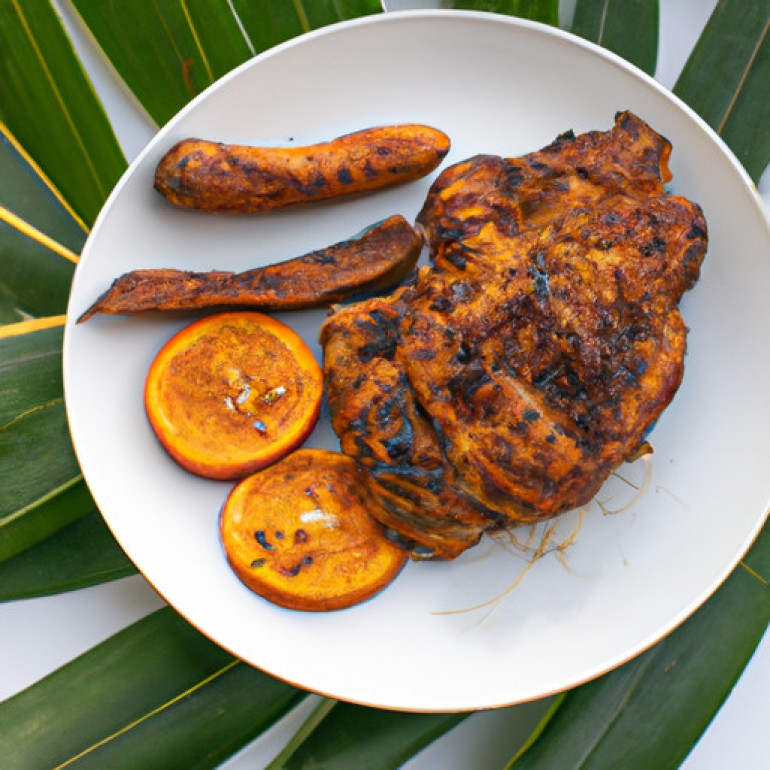 Succulent Citrus-infused Grilled Jerk Chicken Recipe