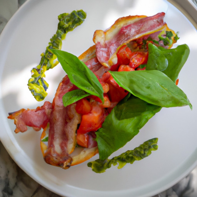 Savory Bacon Basil Pesto Tomato Sandwich Recipe