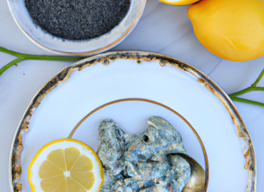 Zesty Fruit Dip with Lemon and Poppy Seed Flavor