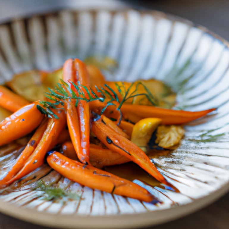 Zesty Maple Glazed Roasted Carrots and Fennel Twist