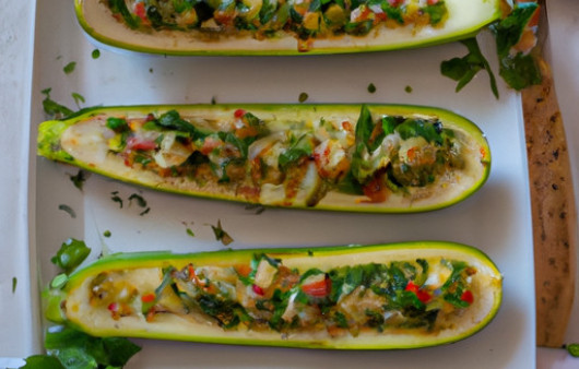 Savor the Mediterranean: Zesty Zucchini Boats Recipe