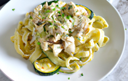 Ultimate Chicken Alfredo Zoodle Fettuccine: A Flavorful Twist by Mike