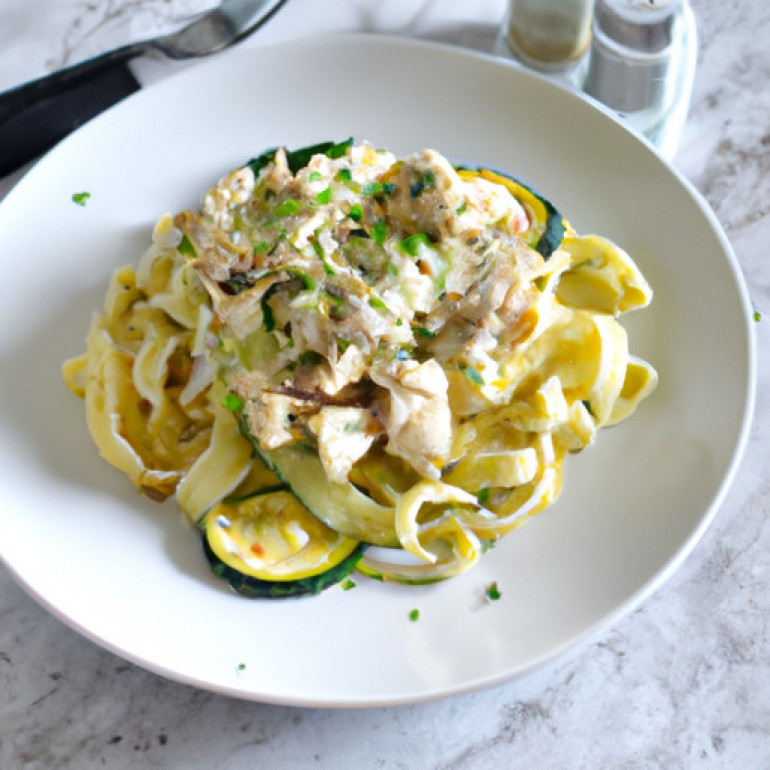 Ultimate Chicken Alfredo Zoodle Fettuccine: A Flavorful Twist by Mike