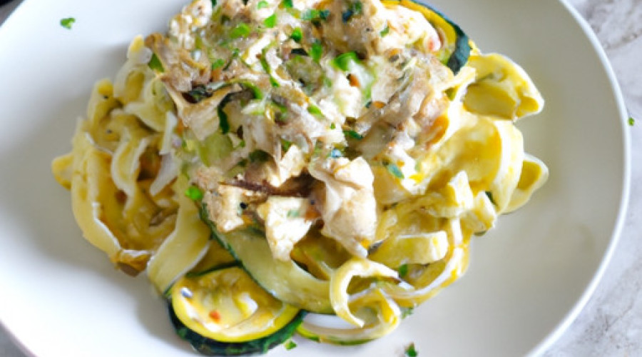 Ultimate Chicken Alfredo Zoodle Fettuccine: A Flavorful Twist by Mike