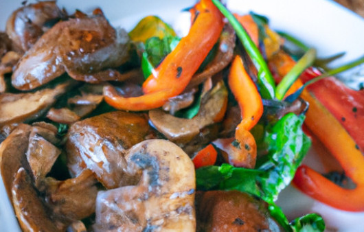 Savory Broiled Portobello with Sauted Veggies: A Delectable Twist